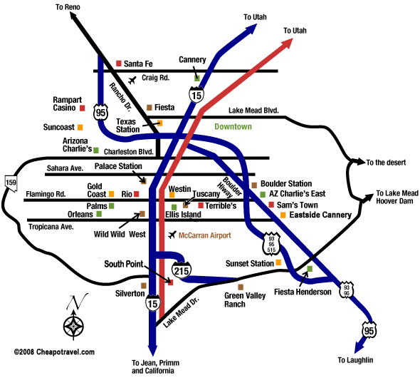 las vegas map strip 2011. las vegas map of the strip