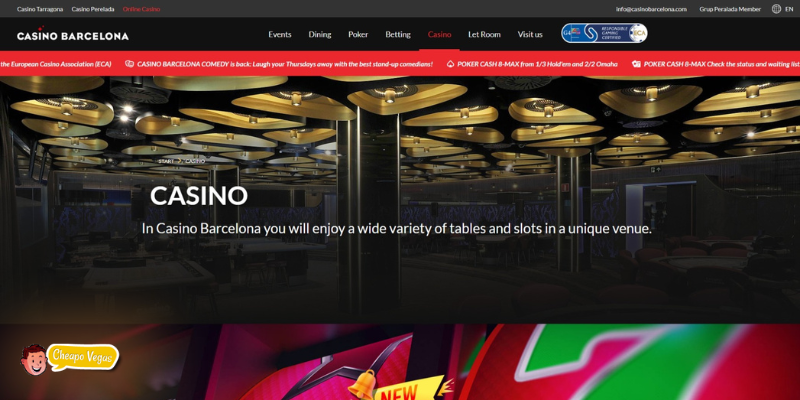 Casino de Barcelona Slots and Table Games