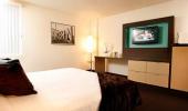 Gold Spike Hotel and Casino Guest King Bedroom with TV